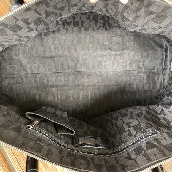 Furla Black Moc Croc XL Satchel EUC - Picture 15 of 17